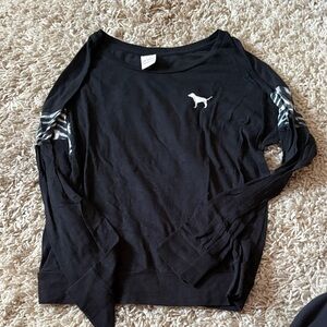VS PINK Black Long Sleeve Shirt